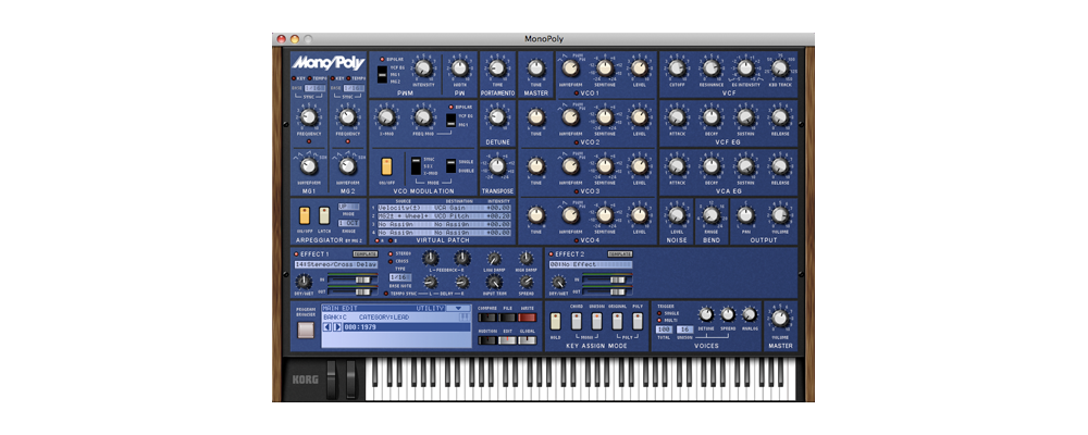 korg legacy collection virtual instrument